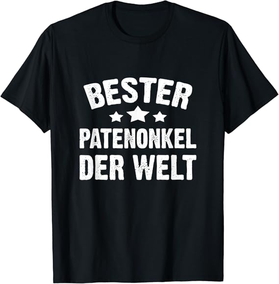 Bester Patenonkel Der Welt Sprüche Familie Geschenk Enkel TShirt